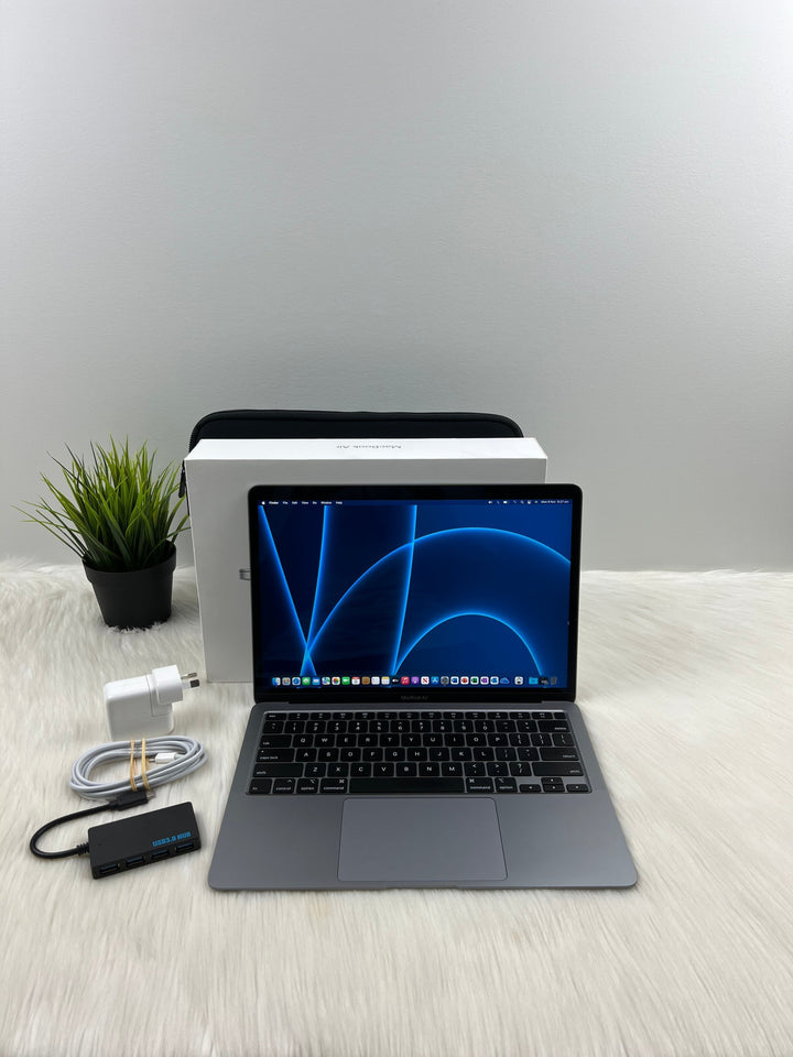 2020 MacBook Air 13-inch SpaceGrey (256GB SSD, 8GB RAM) w/ 6 Months Warranty & Accessories