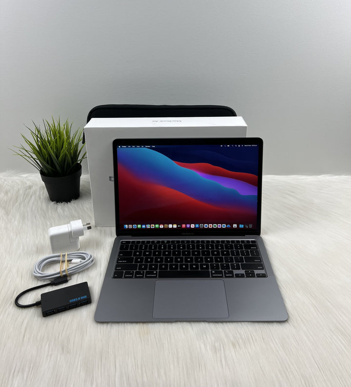 2020 MacBook Air SpaceGrey (256GB SSD, 8GB RAM) w/ 6 Months Warranty & Accessories