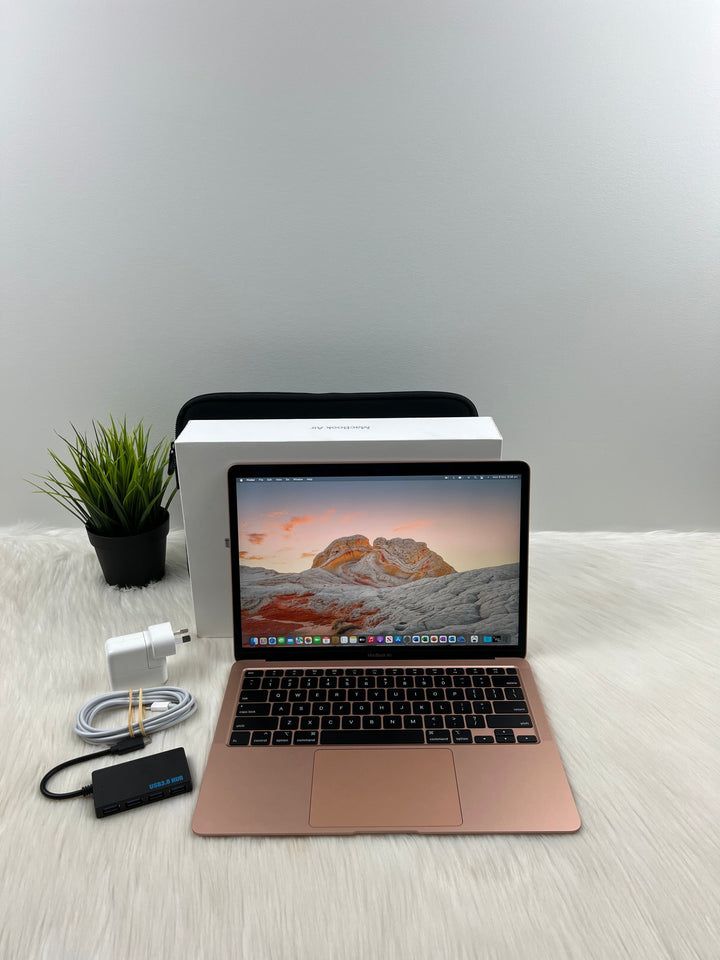 2019 MacBook Air 13-Inch GOLD (128GB SSD, 8GB RAM) w/ 6 Months Warranty & Accessories