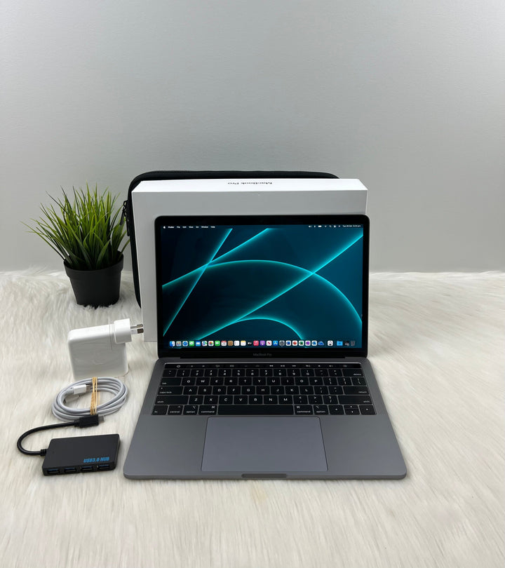 2019 MacBook Pro 13-inch TouchBar (256GB SSD, 8GB RAM) w/ 6 Months & Accessories